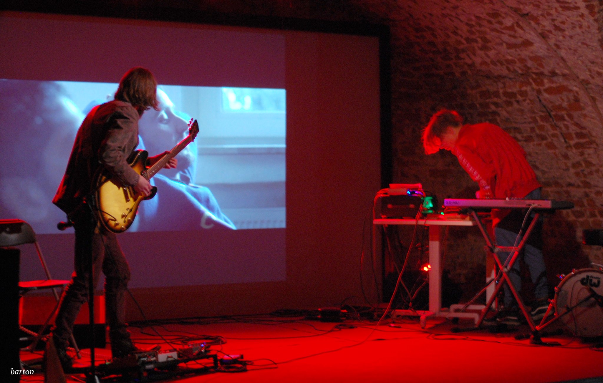 A film accompanied with improvised live music